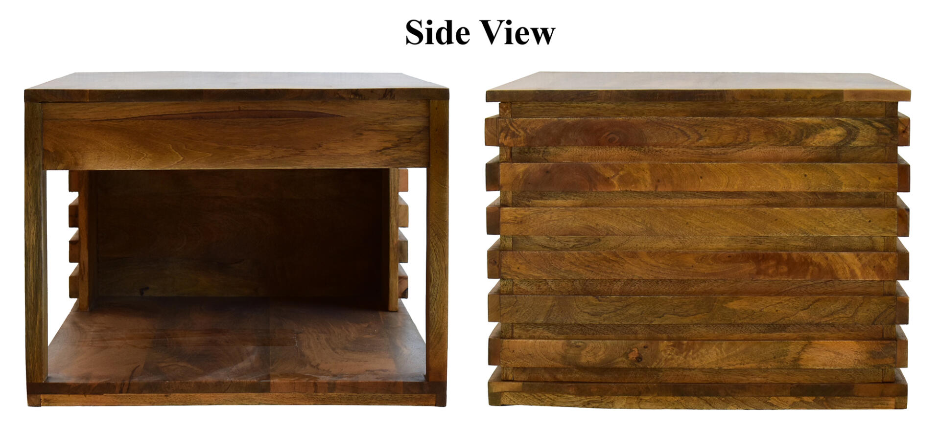 Tia Multipurpose Centre Coffee Hall Table - Natural Teak - Image 5